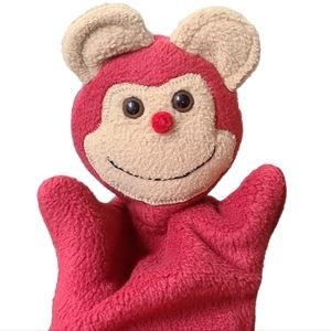 Adorable Red Monkey Hand Puppet